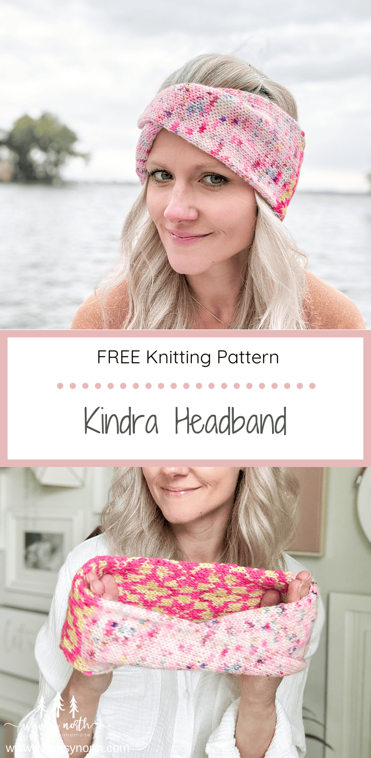 Kindra Headband - FREE Fair Isle Headband Knitting Pattern - Whimsy North