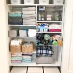 Linen closet organization